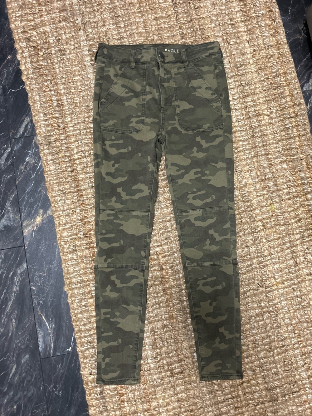 American Eagle super stretch hi rise jegging camo